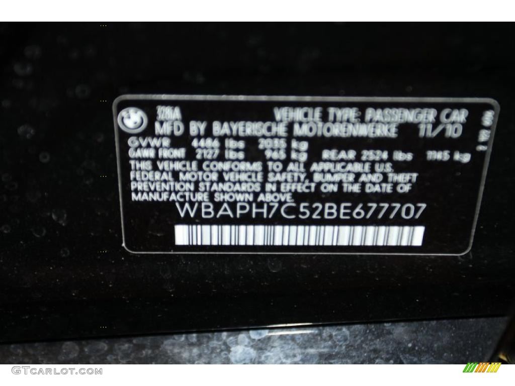 2011 3 Series 328i Sedan - Jet Black / Black Dakota Leather photo #6