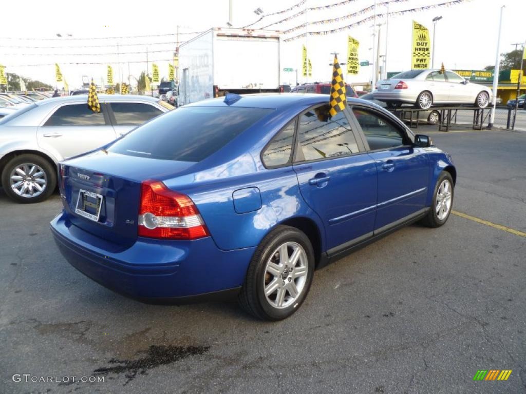 2006 S40 2.4i - Brilliant Blue Metallic / Dark Beige/Quartz photo #6