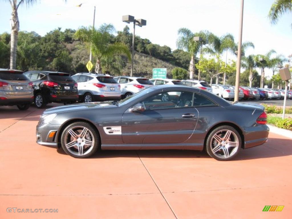 Steel Grey Metallic 2009 Mercedes-Benz SL 63 AMG Roadster Exterior Photo #42963963