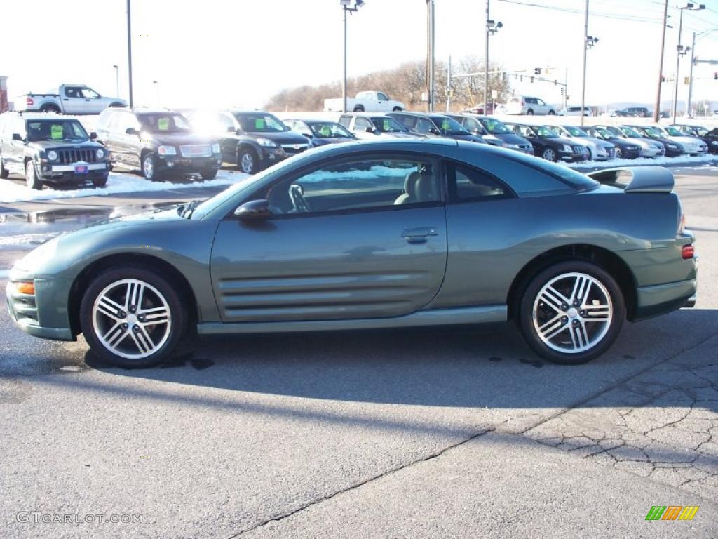 2004 Eclipse GTS Coupe - Machine Green Metallic / Sand Blast photo #2