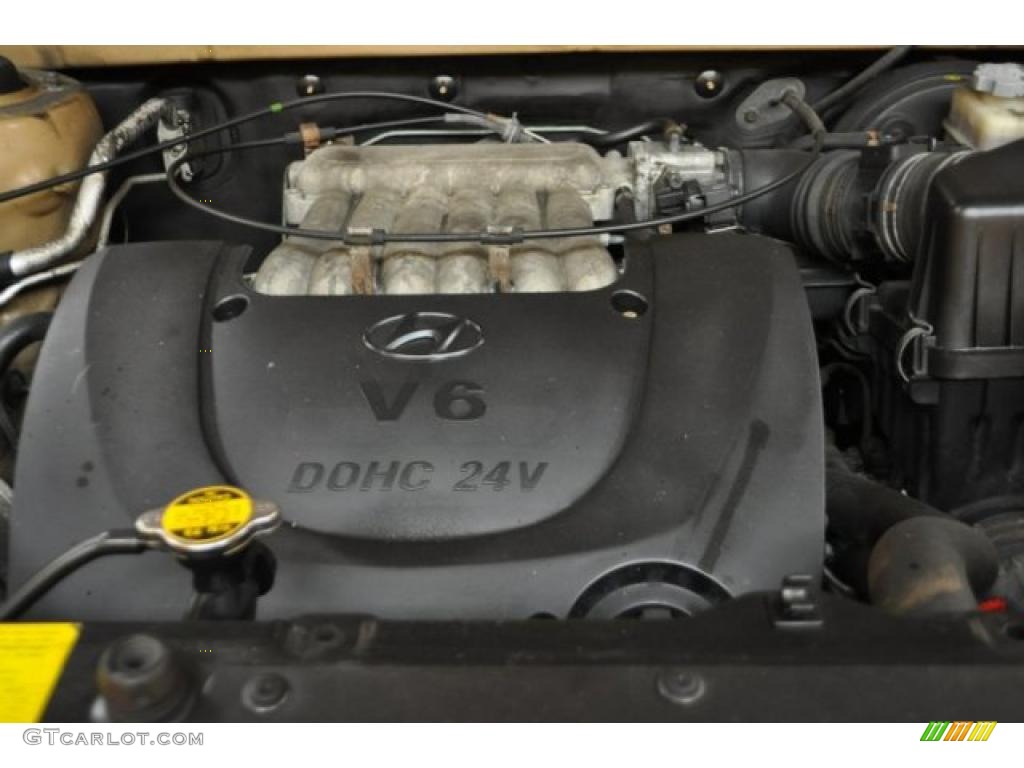 2001 Hyundai Santa Fe GLS V6 4WD 2.7 Liter DOHC 24-Valve V6 Engine Photo #42969045