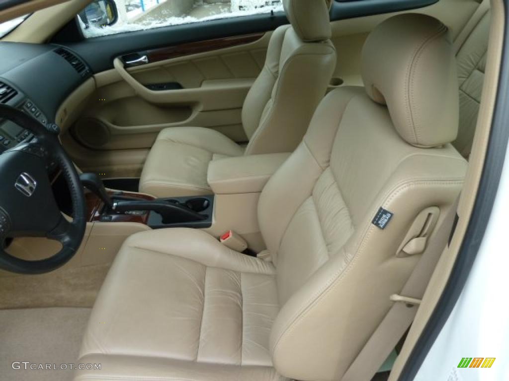 2007 Accord EX V6 Coupe - Taffeta White / Ivory photo #7