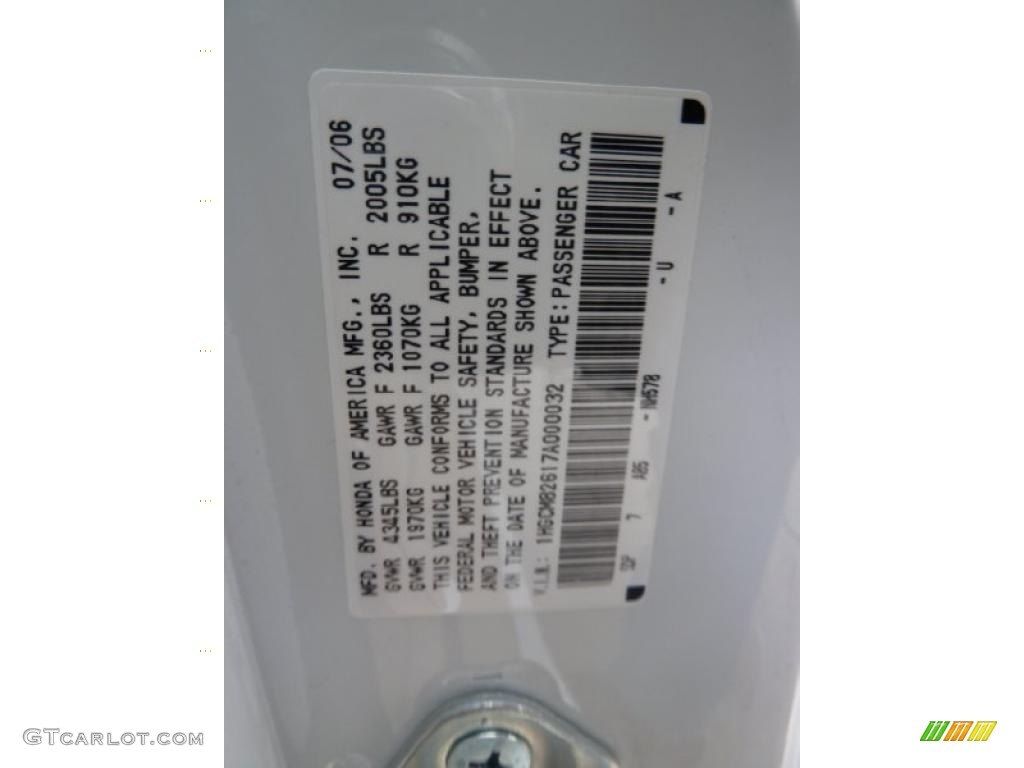 2007 Accord EX V6 Coupe - Taffeta White / Ivory photo #19