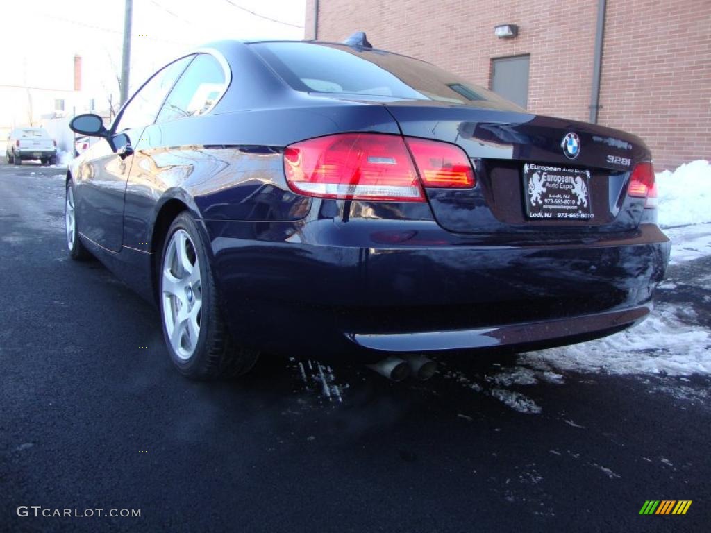 2007 3 Series 328i Coupe - Monaco Blue Metallic / Cream Beige photo #3