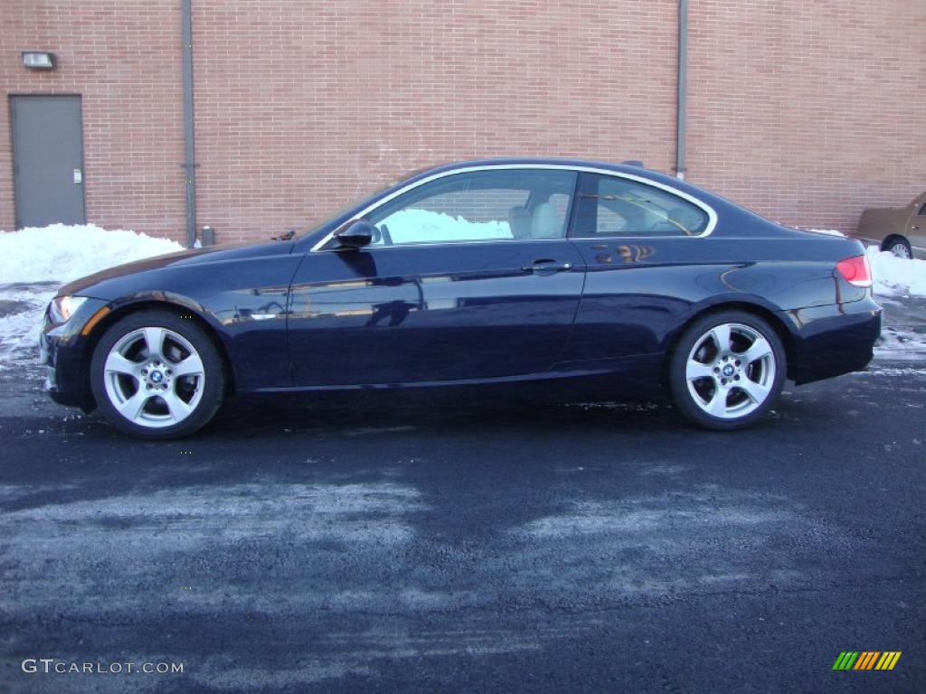 2007 3 Series 328i Coupe - Monaco Blue Metallic / Cream Beige photo #14