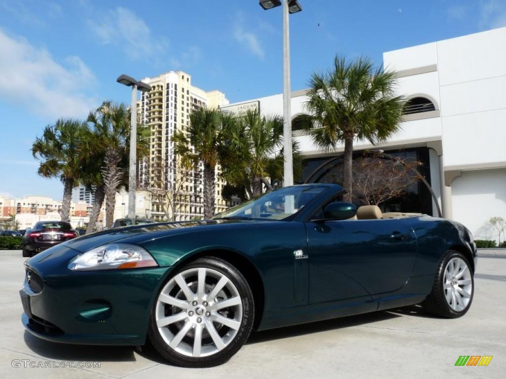 Emerald Fire Metallic 2008 Jaguar XK XK8 Convertible Exterior Photo #42976965
