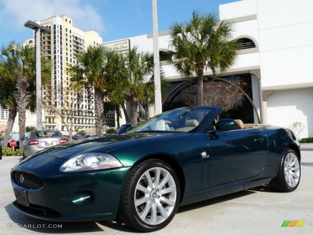 Emerald Fire Metallic 2008 Jaguar XK XK8 Convertible Exterior Photo #42976993