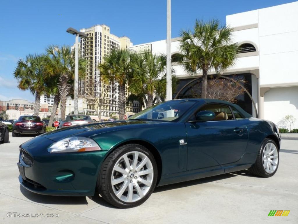 Emerald Fire Metallic 2008 Jaguar XK XK8 Convertible Exterior Photo #42977005