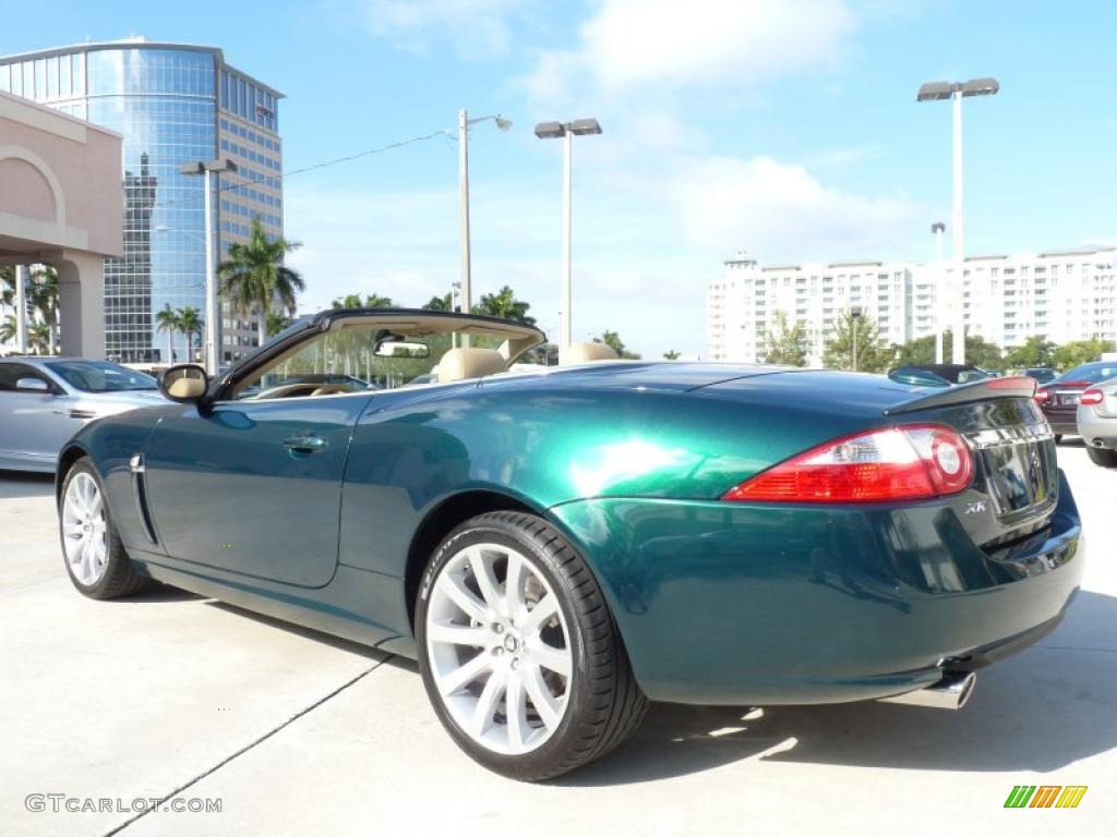Emerald Fire Metallic 2008 Jaguar XK XK8 Convertible Exterior Photo #42977045