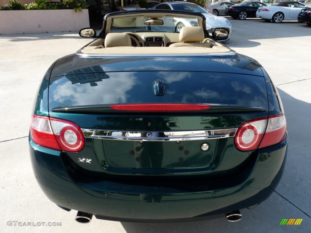 Emerald Fire Metallic 2008 Jaguar XK XK8 Convertible Exterior Photo #42977077