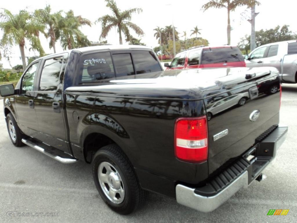 2006 F150 XLT SuperCrew - Black / Medium/Dark Flint photo #12
