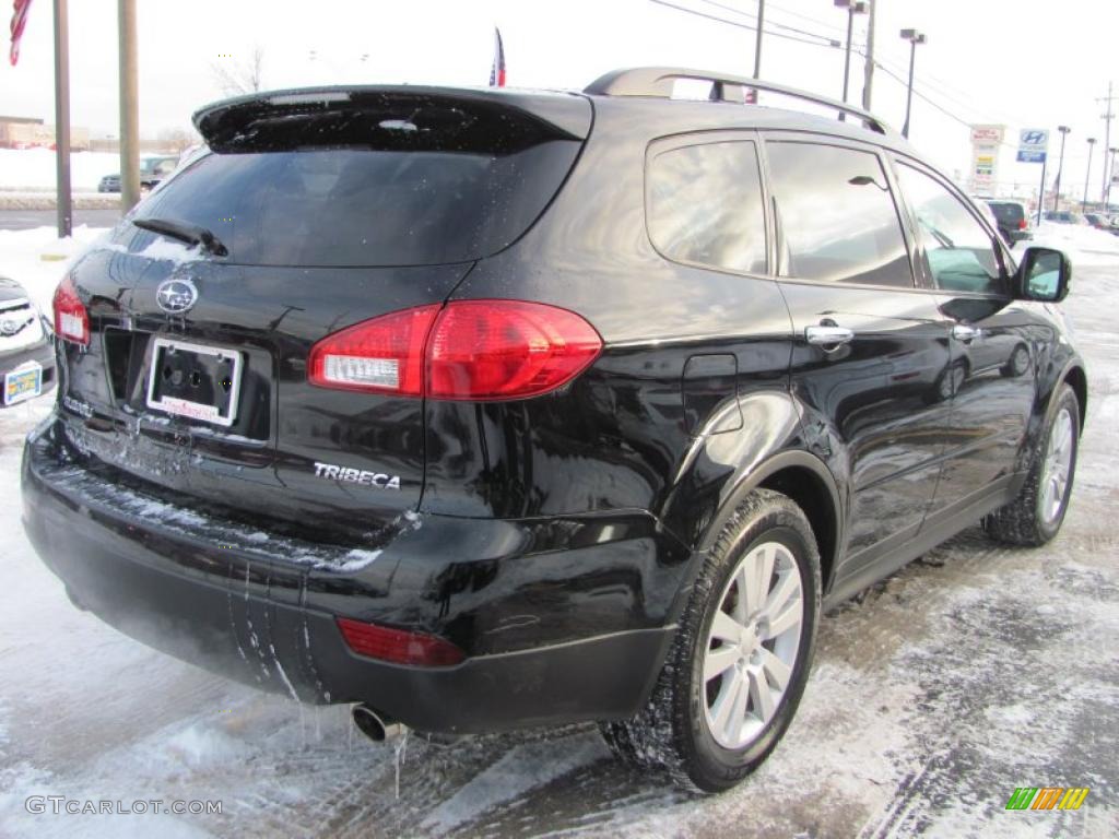 Obsidian Black Pearl 2008 Subaru Tribeca Limited 5 Passenger Exterior Photo #42982709