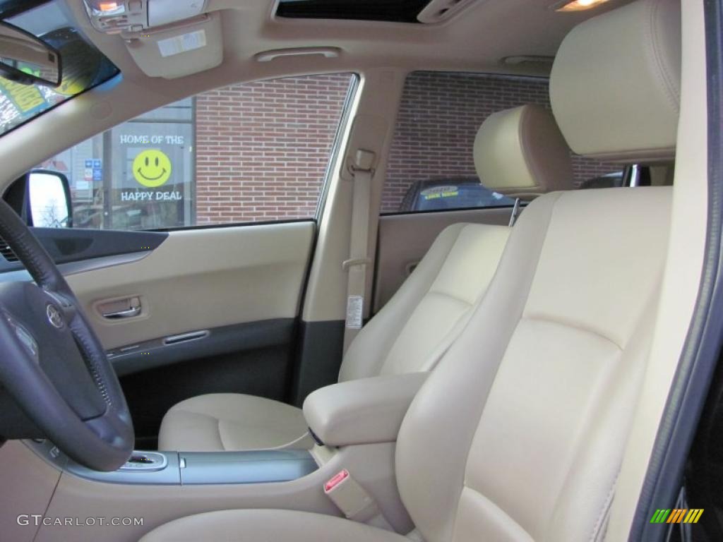Desert Beige Interior 2008 Subaru Tribeca Limited 5 Passenger Photo #42982813