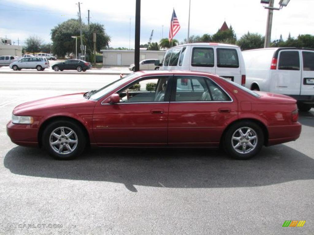 1999 Seville STS - Crimson Pearl / Pewter photo #6