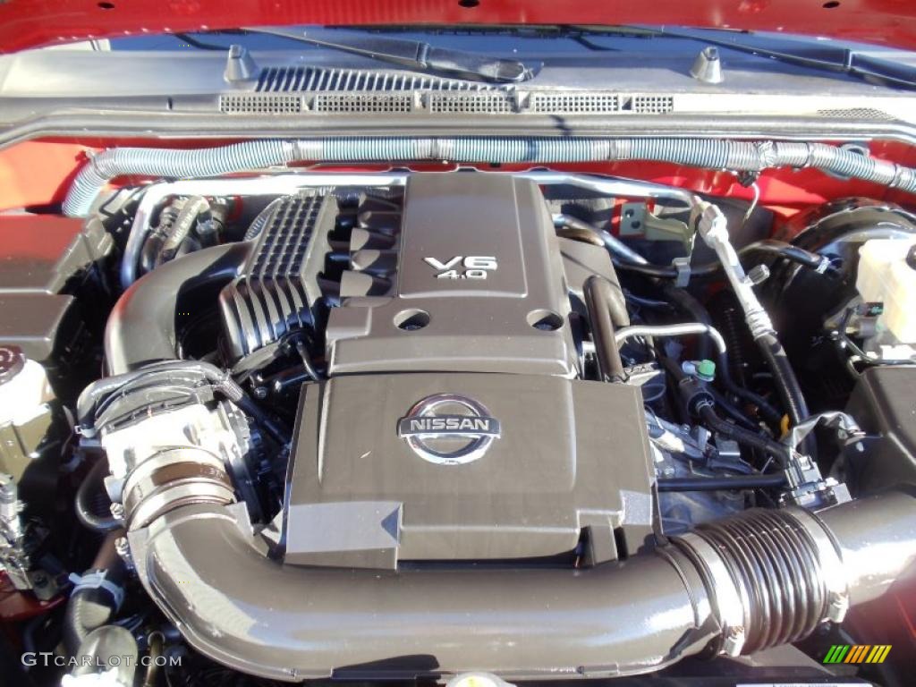 2010 Nissan Frontier SE Crew Cab 4x4 Engine Photos