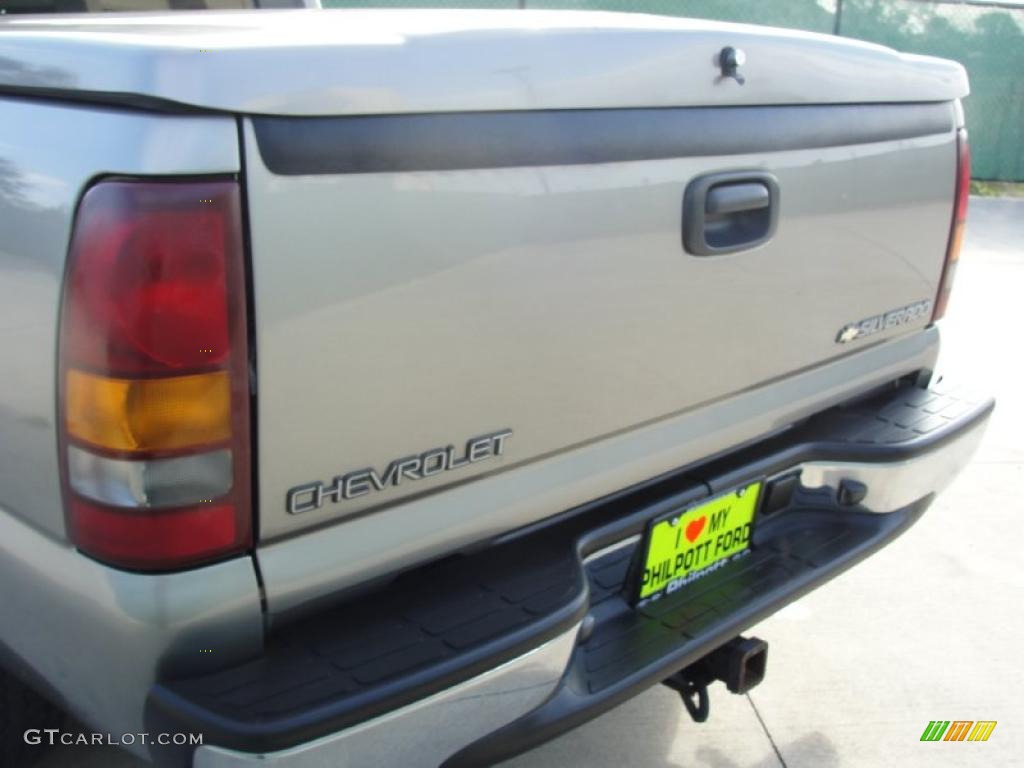 2002 Silverado 1500 LS Regular Cab - Light Pewter Metallic / Graphite Gray photo #19