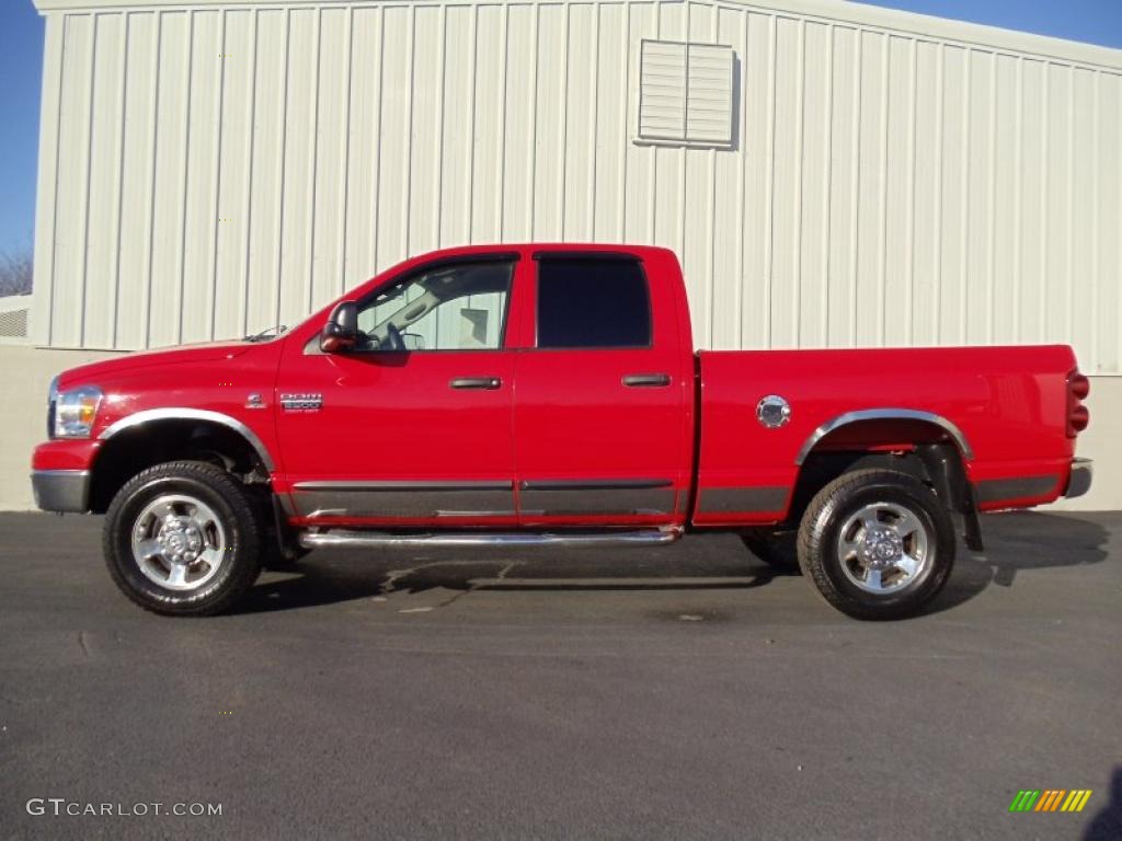 Flame Red 2007 Dodge Ram 2500 SLT Quad Cab 4x4 Exterior Photo #42983940