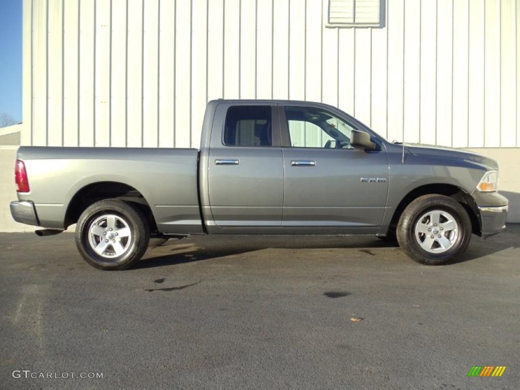 2010 Ram 1500 SLT Quad Cab 4x4 - Mineral Gray Metallic / Dark Slate/Medium Graystone photo #4