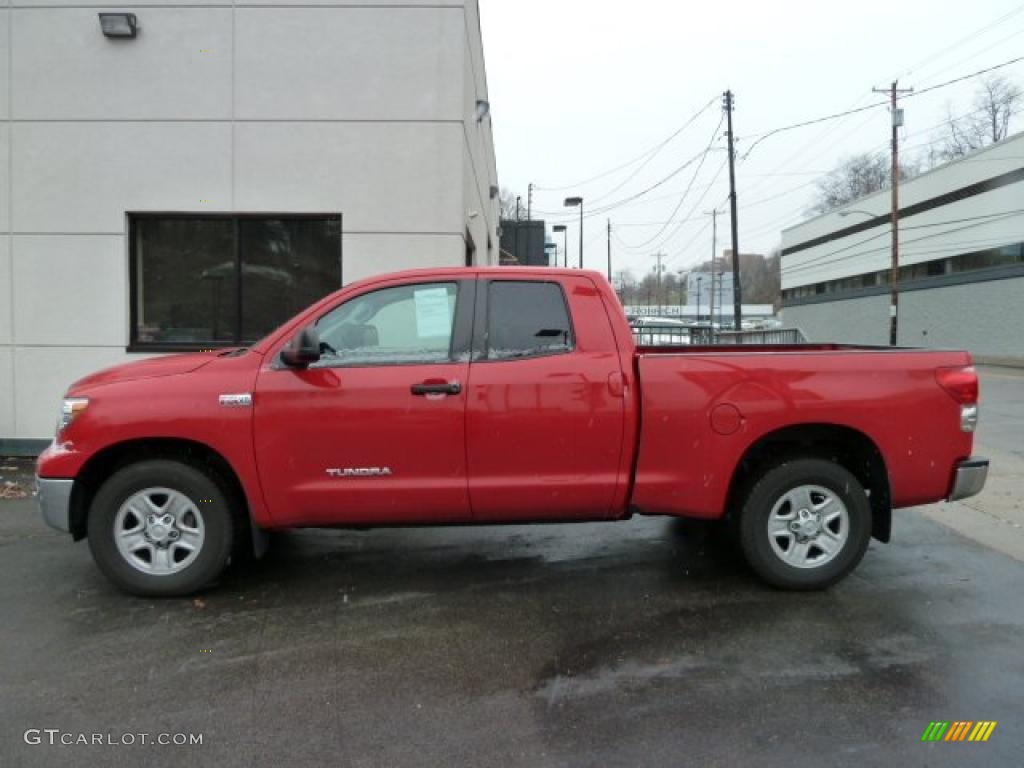 2008 Tundra Double Cab 4x4 - Radiant Red / Graphite Gray photo #1