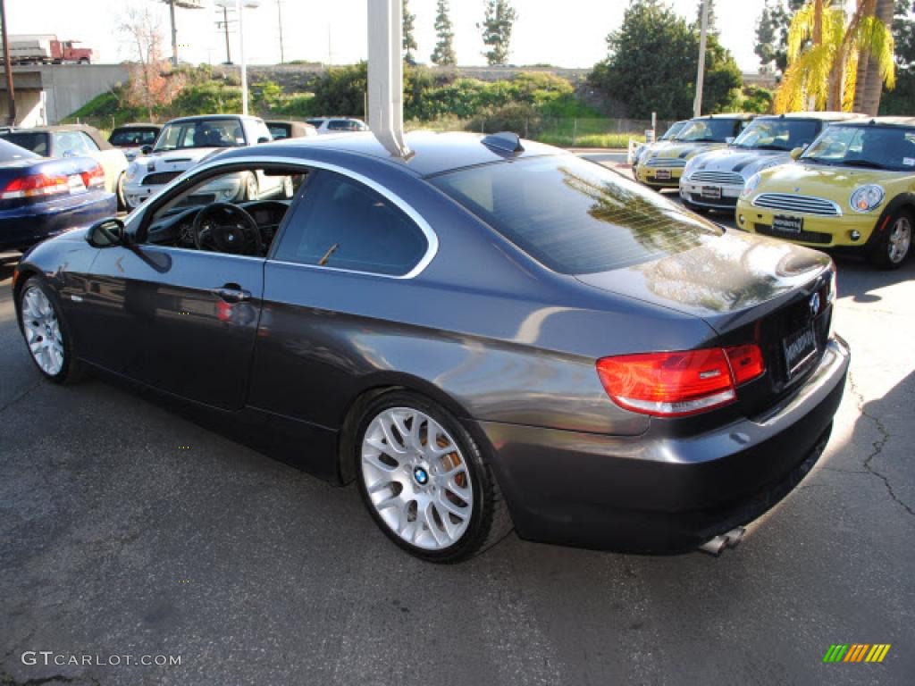 2008 3 Series 328i Coupe - Sparkling Graphite Metallic / Black photo #12