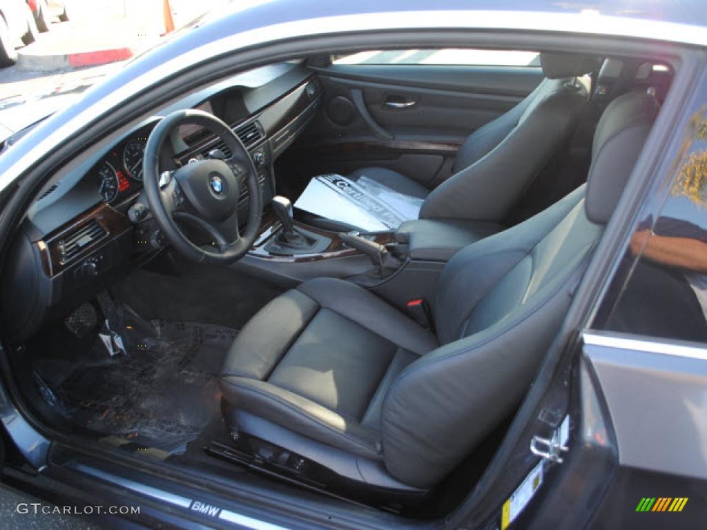 2008 3 Series 328i Coupe - Sparkling Graphite Metallic / Black photo #15