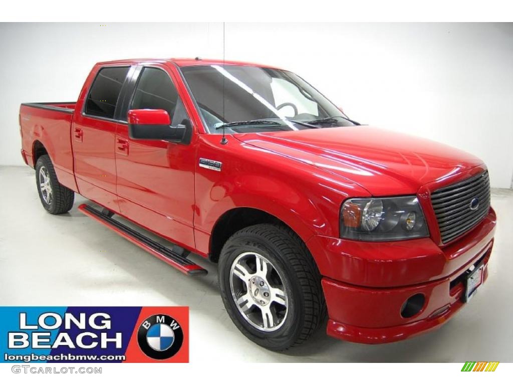 Bright Red Ford F150