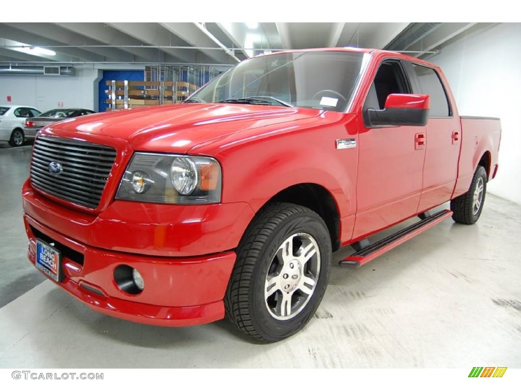 Bright Red 2007 Ford F150 FX2 Sport SuperCrew Exterior Photo #42989024