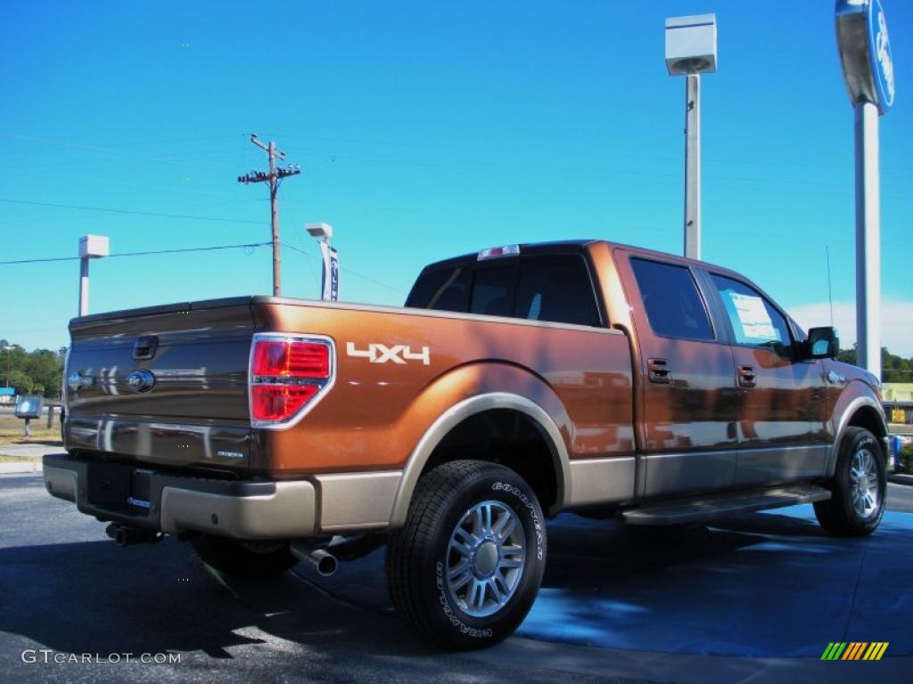 2011 F150 King Ranch SuperCrew 4x4 - Golden Bronze Metallic / Chaparral Leather photo #3