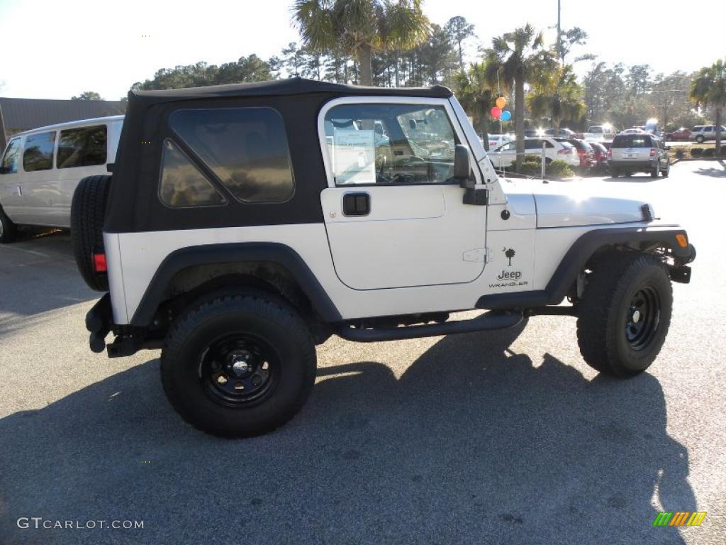 2004 Wrangler X 4x4 - Bright Silver Metallic / Dark Slate Gray photo #9