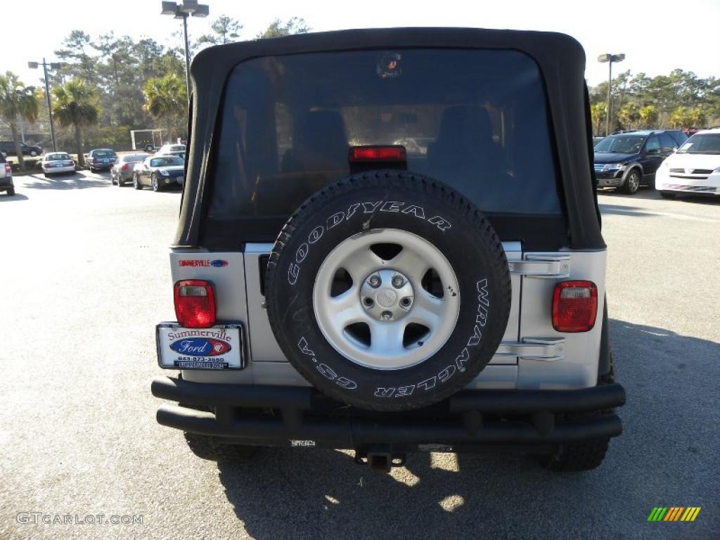 2004 Wrangler X 4x4 - Bright Silver Metallic / Dark Slate Gray photo #11