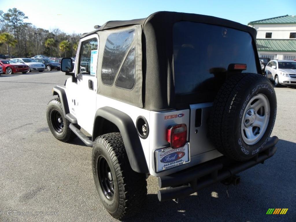 2004 Wrangler X 4x4 - Bright Silver Metallic / Dark Slate Gray photo #12
