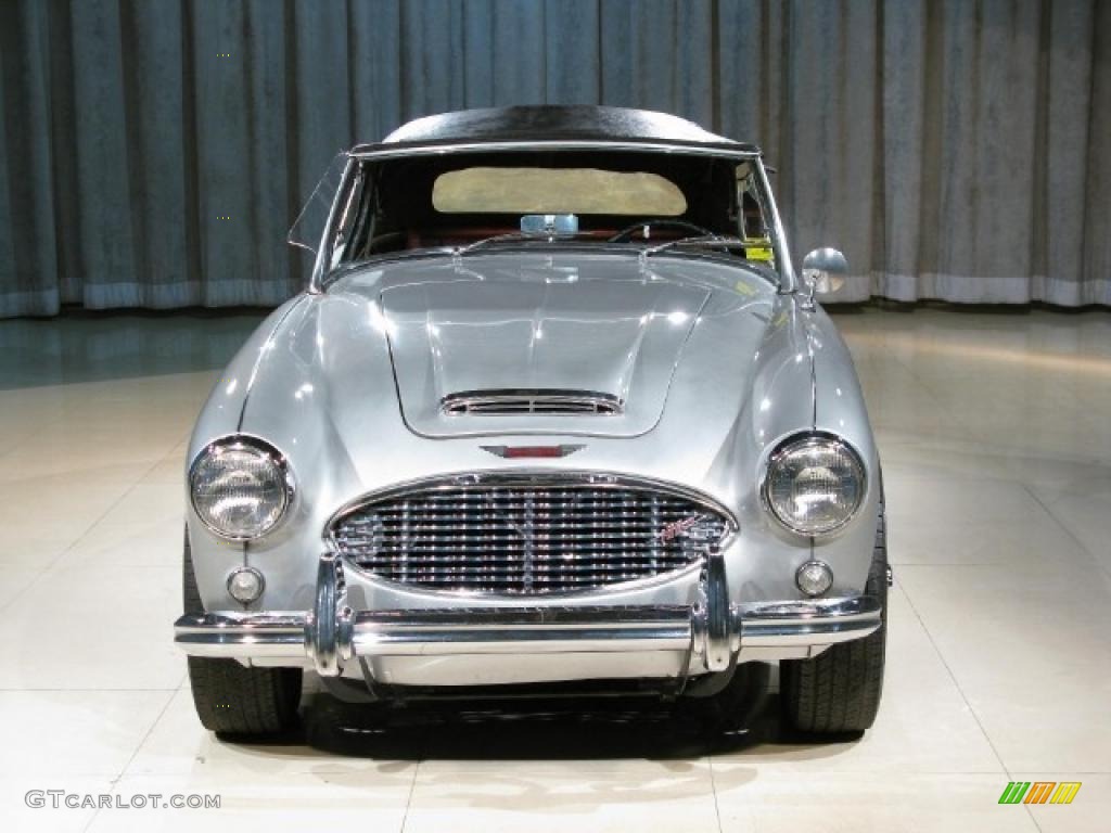 Silver 1957 Austin-Healey 100-6 Convertible Exterior Photo #42996047