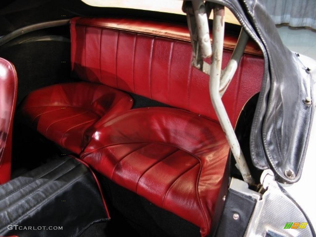 Red Interior 1957 Austin-Healey 100-6 Convertible Photo #42996215