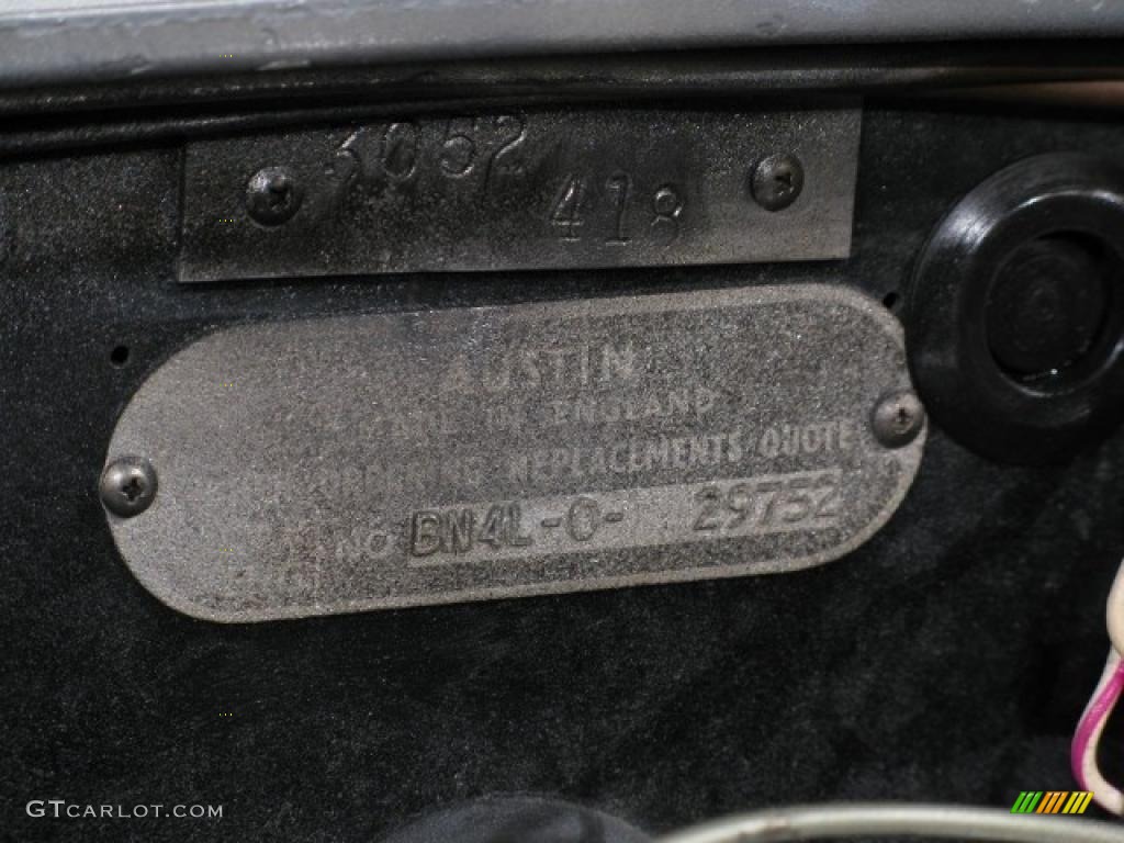 1957 Austin-Healey 100-6 Convertible Info Tag Photo #42996351