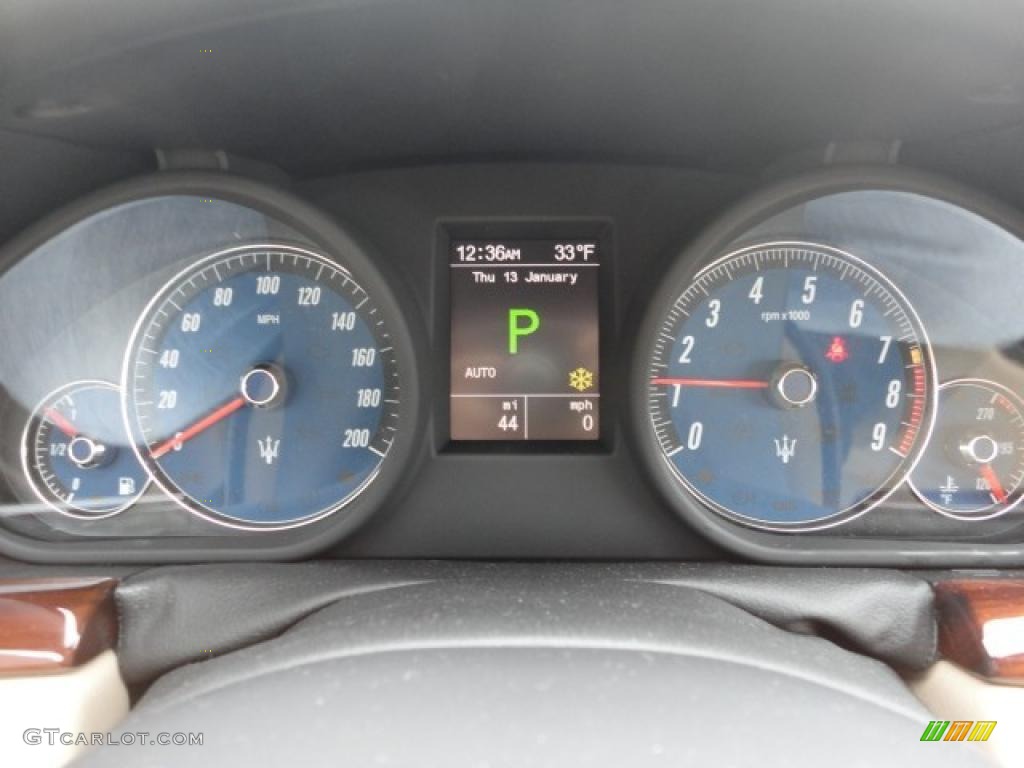 2011 Maserati GranTurismo Convertible GranCabrio Gauges Photo #42996687