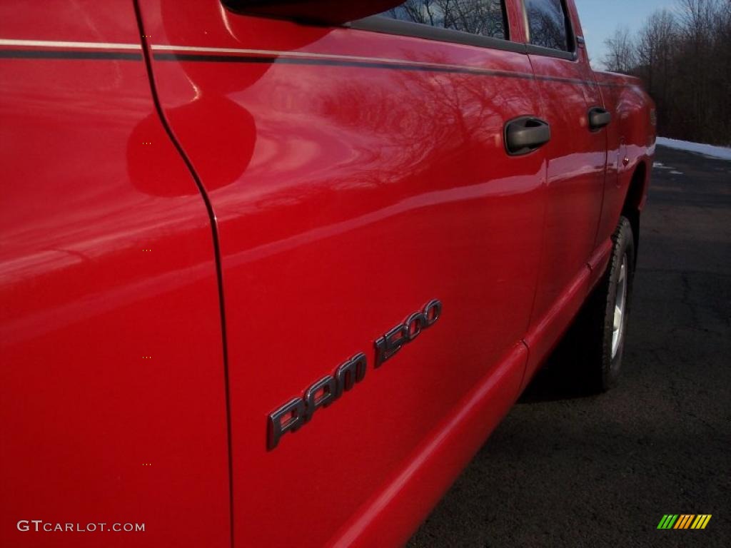 2002 Ram 1500 Sport Quad Cab 4x4 - Flame Red / Dark Slate Gray photo #27