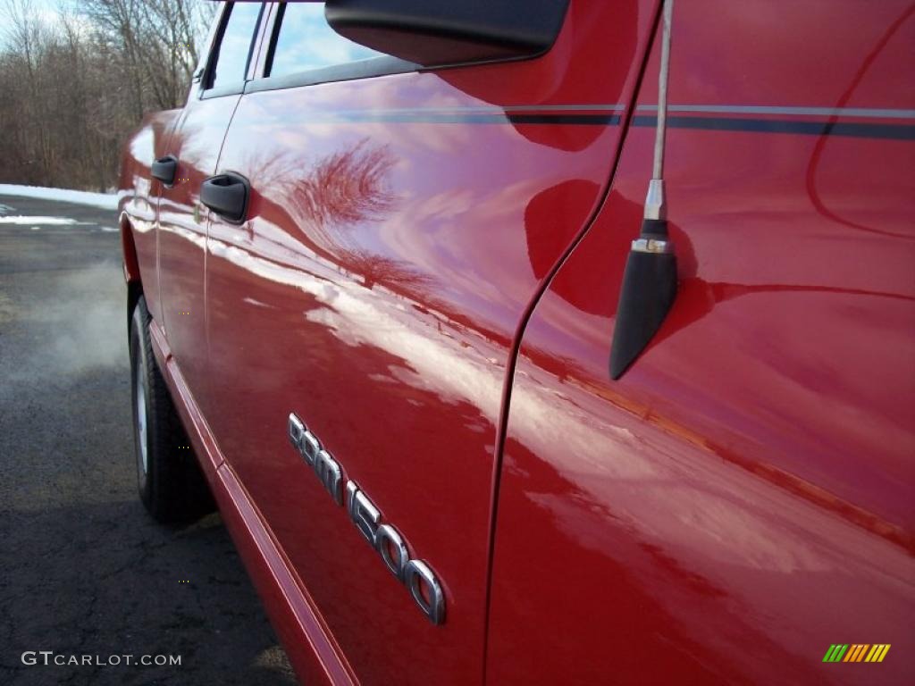 2002 Ram 1500 Sport Quad Cab 4x4 - Flame Red / Dark Slate Gray photo #28