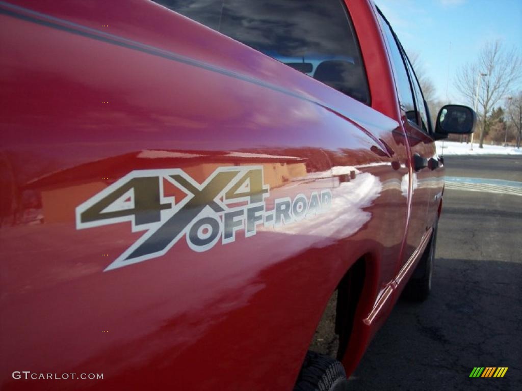 2002 Ram 1500 Sport Quad Cab 4x4 - Flame Red / Dark Slate Gray photo #30