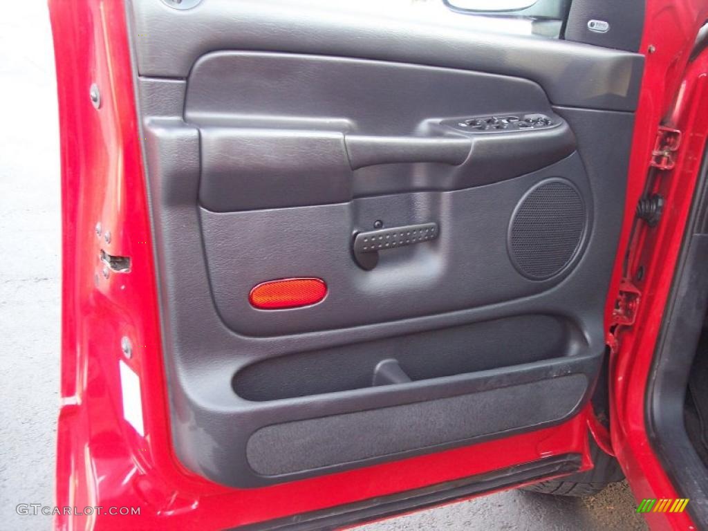 2002 Dodge Ram 1500 Sport Quad Cab 4x4 Dark Slate Gray Door Panel Photo #42997883