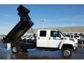  2007 C Series TopKick C5500 Crew Cab 4x4 Dump Truck Summit White