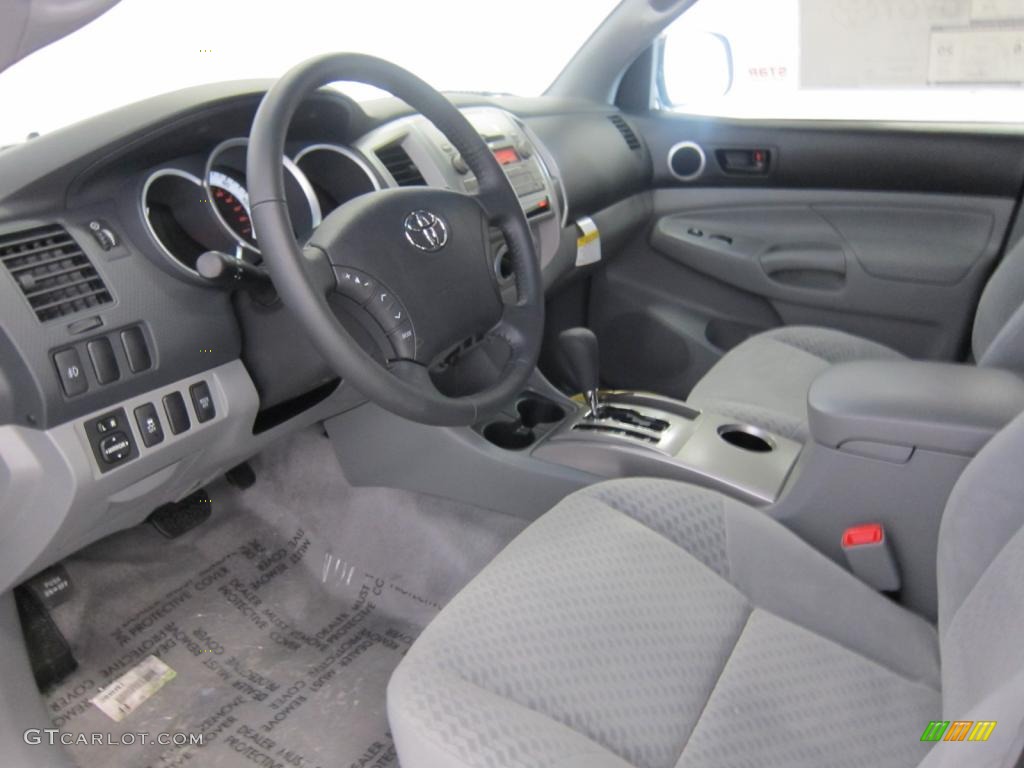 Graphite Gray Interior 2011 Toyota Tacoma V6 SR5 Double Cab 4x4 Photo #42999623