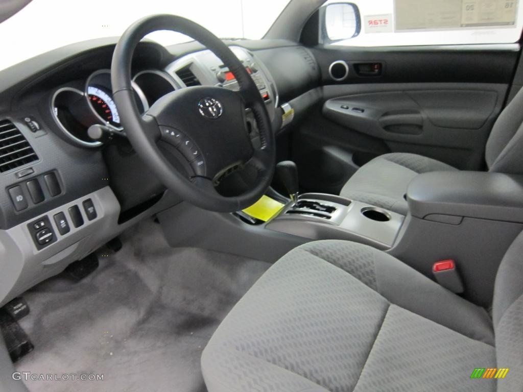 Graphite Gray Interior 2011 Toyota Tacoma V6 Double Cab 4x4 Photo #42999903