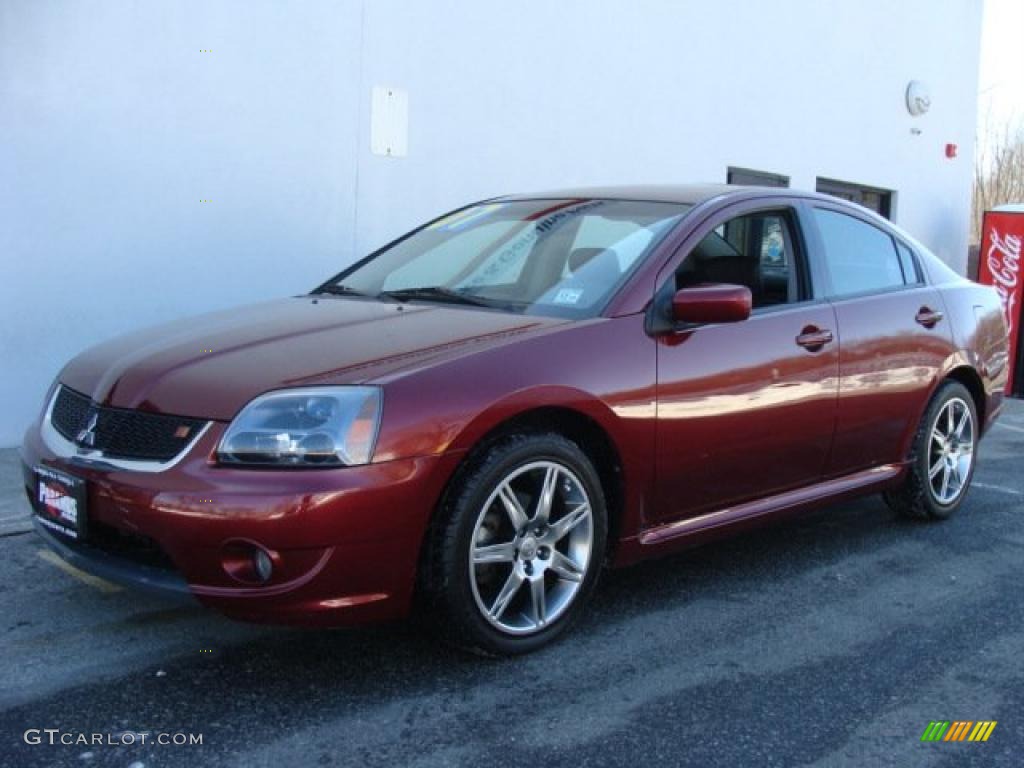 2007 Galant RALLIART - Ultra Red Pearl / Black photo #1