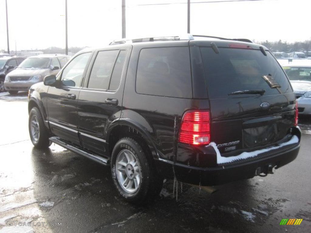 2003 Explorer Limited 4x4 - Black / Midnight Gray photo #9