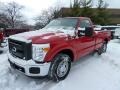 Vermillion Red 2011 Ford F250 Super Duty XL Regular Cab Exterior