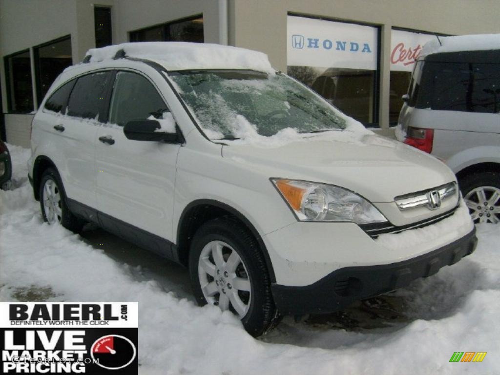 2007 CR-V EX 4WD - Taffeta White / Gray photo #1