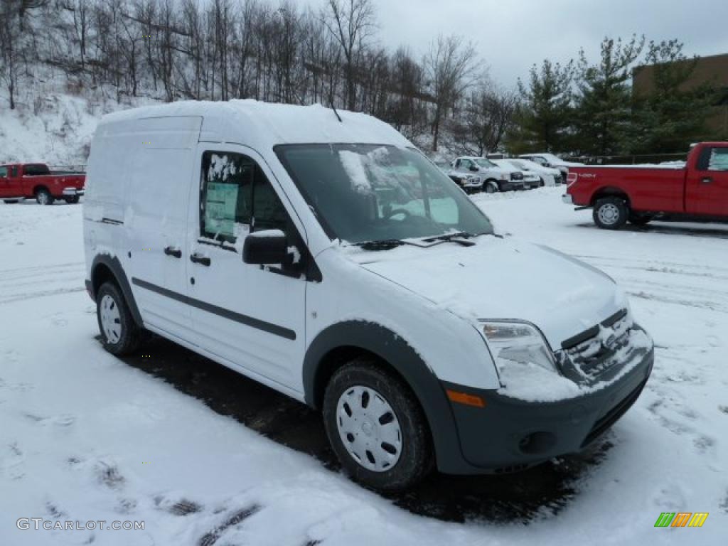 Frozen White 2011 Ford Transit Connect XL Cargo Van Exterior Photo #43006747