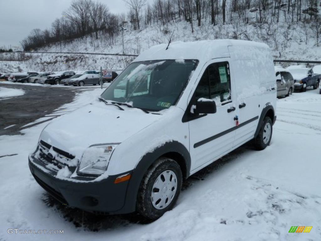 Frozen White 2011 Ford Transit Connect XL Cargo Van Exterior Photo #43006807