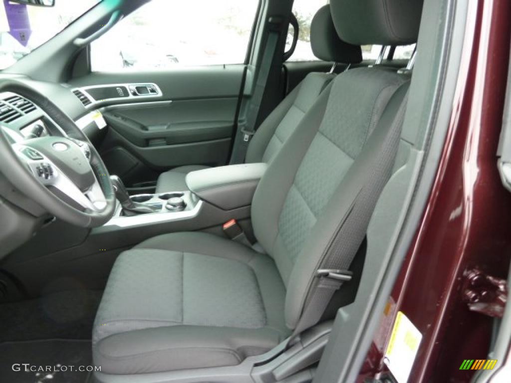 Charcoal Black Interior 2011 Ford Explorer XLT 4WD Photo #43007303