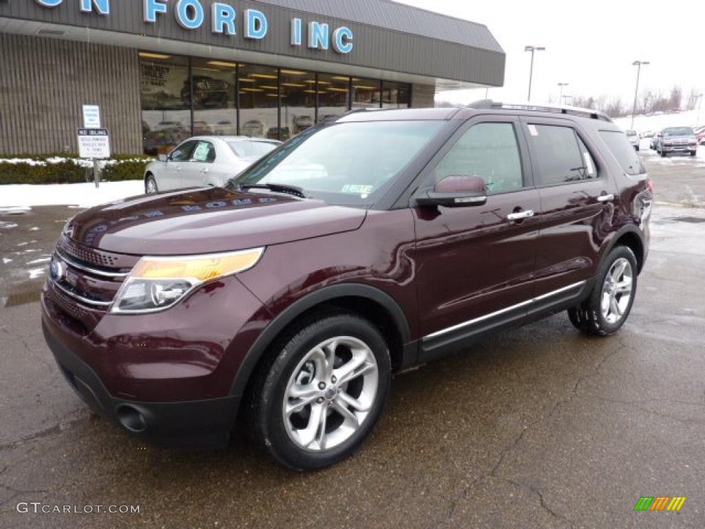 2011 Explorer Limited 4WD - Bordeaux Reserve Red Metallic / Charcoal Black photo #8